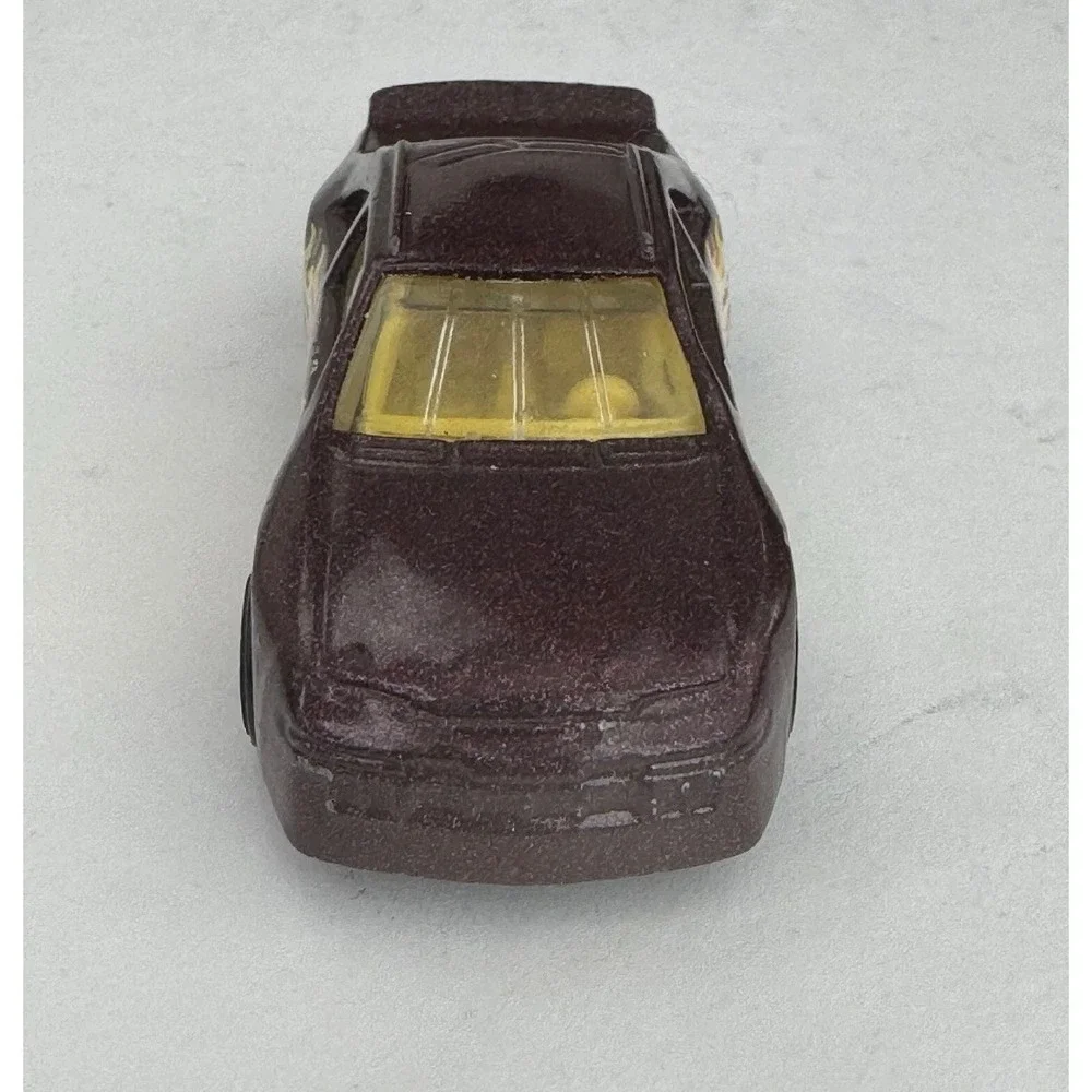 Hot Wheels 1996 T Bird Stock Car Burgundy with Side Flames Diecast Racing Toy